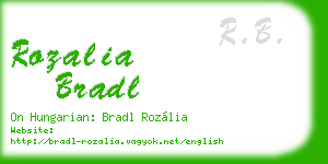rozalia bradl business card